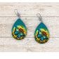 Beautiful Butterfly Stained Glass Earrings